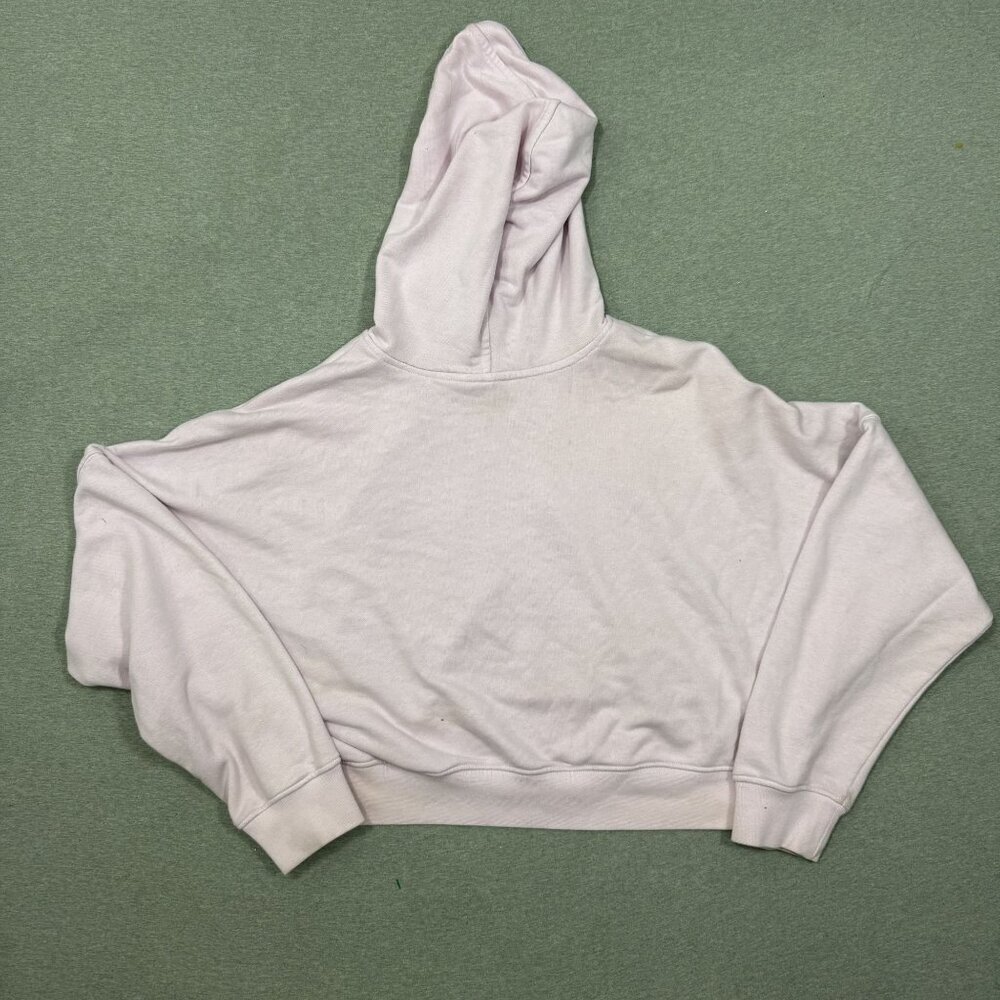 Adidas Hoodie Womens Medium Pink Crop Top - Picture 5 of 5